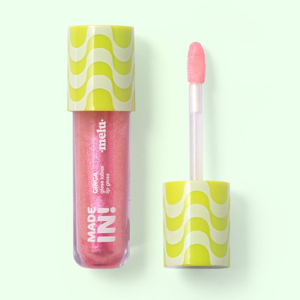 GLOSS LABIAL GINGA GRACINHA  MADE IN RRL6405-1 MELU RUBY ROSE