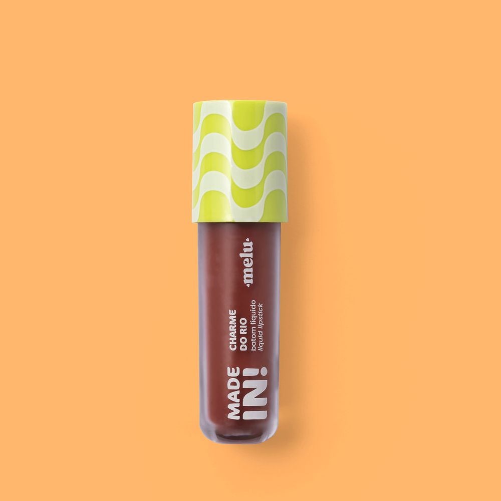 BATOM LÍQUIDO LIQUID LIPSTICK CHARME DO RIO MADE IN LEME RRL6202-7 MELU RUBY ROSE