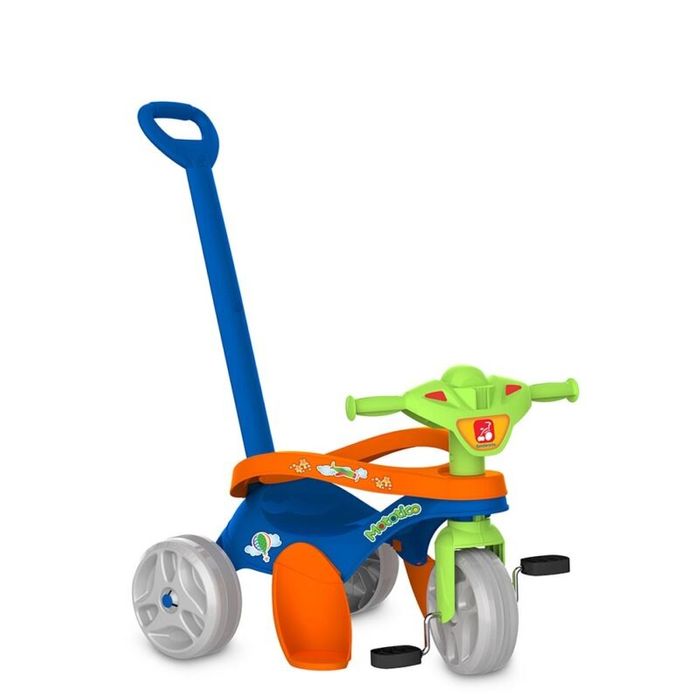 Triciclo Infantil Mototico Azul Passeio e Pedal - Bandeirante