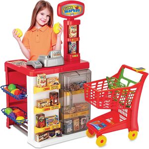 SUPERMARKET COM CARRINHO LUZ SOM 8039 MAGIC TOYS