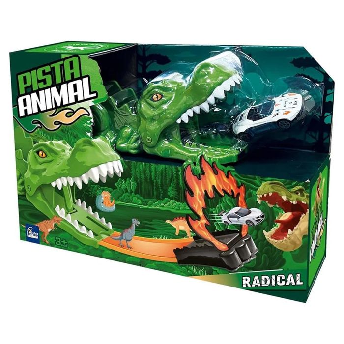 Pista Com Carro e Lançador Crocodilo - Ref 5410 - Samba Toys