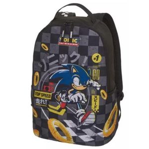 Mochila Costas Escolar Infantil e Juvenil Grande Sonic Top Speed #1 - Ref 7890404