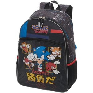 Mochila Costas Escolar Infantil e Juvenil Grande Sonic the Hedgehog - Ref 989F04