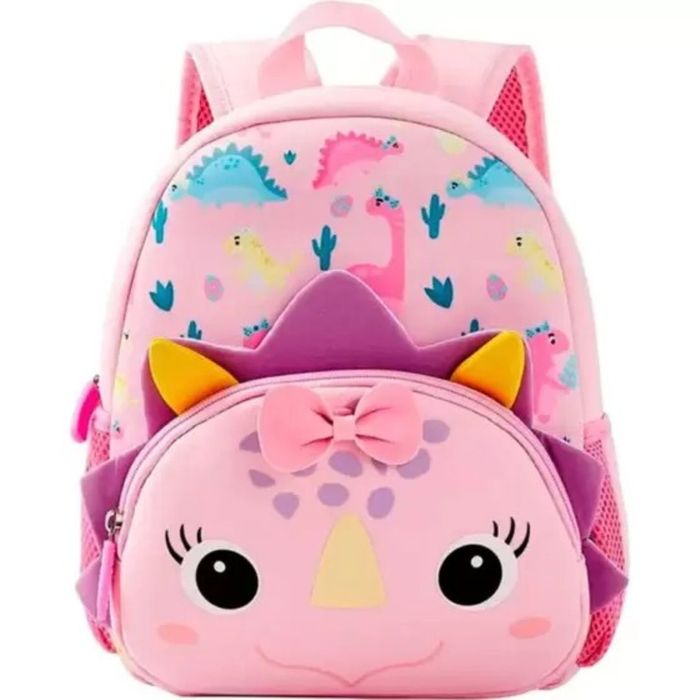 Mochila Costas Escolar Infantil Bebe Dino Menina Yins YS42320