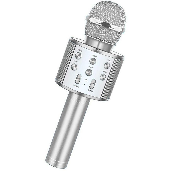 Microfone karaoke Star Voice Bluetooth Zoop Toys.