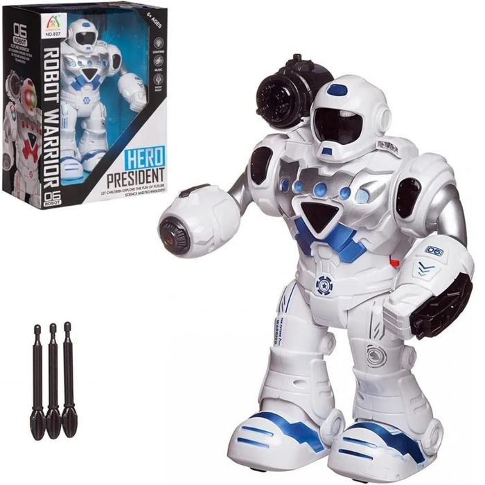 Magicwand Walking Dancing Hero President Robot with Music & 3D Light