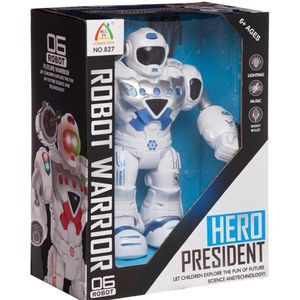 Magicwand Walking Dancing Hero President Robot with Music & 3D Light