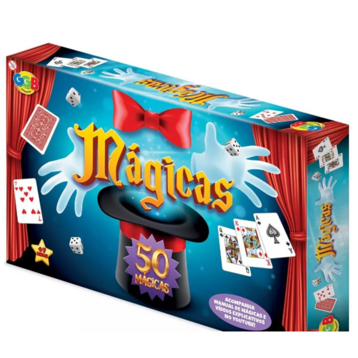 Magicas  50 Truques  Ref 1082  GGB BRINQUEDOS