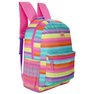 KIT MOCHILA DE COSTA + ESTOJO ESCOLAR JUVENIL MF 23033 CLIO STYLE