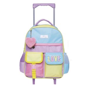 Kit Mochila Carrinho + Lancheira + Estojo Love is All You Need Yins Kids - Ref YS42182-MC