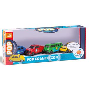 Kit 4 Carrinhos Pop Cars Collection - Orange Toys REF0491