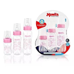 Kit 3 Mamadeiras Mamita No Blister (80ml - 150ml - 240ml)