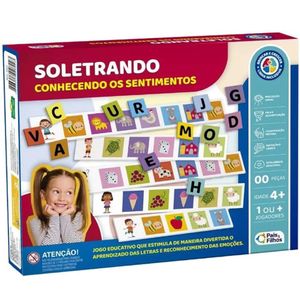 Jogo Soletrando - Conhecendo Os Sentimentos - Pais & Filhos - Linha Inclusiva - Brincar e Crescer