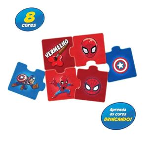 Jogo Educativo Marvel Agrupando as Cores - Ref 2035 - Mimo Brinquedos