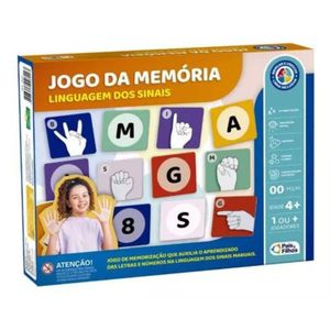 Jogo Da Memória - Linguagem Dos Sinais - Jogo Educativo - Pais & Filhos - Linha Inclusiva - Brincar e Crescer