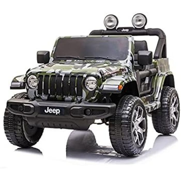 Jepp Wrangler Camuflado R/C Elétrico 12V Bandeirante.