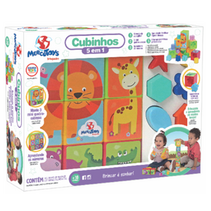 Cubinhos 5 em 1 - Ref 407 Mercotoys