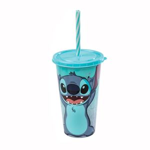 Copo Shake com Canudo Stitch 500ml - Ref 15831 - PLASUTIL