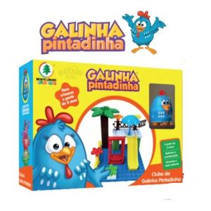 Clube da Galinha Pintadinha Brinquedo Blocos para Montar e Boneco  Ref 0325 - Monte Líbano