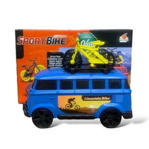 Carrinho Kombi Classic Van Sport Bike (Sortido) - Ref 0487