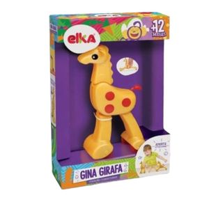 Brinquedo Educativo Infantil Gina Girafa - Ref 286 - Elka Brinquedos