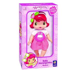 Brinquedo Boneca Baby Moranguinho Musical - Ref 4009 - Mimo Brinquedos