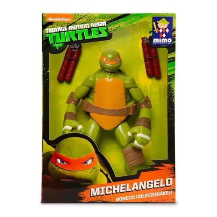 Boneco Tartarugas Ninja Michelangelo 55cm - Ref 0701 - Mimo Brinquedos