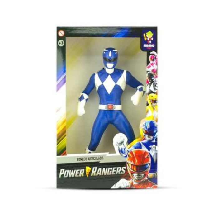 Boneco Power Rangers Gigante 40 cm Red Ranger Azul - Ref 0850 - Mimo Brinquedos