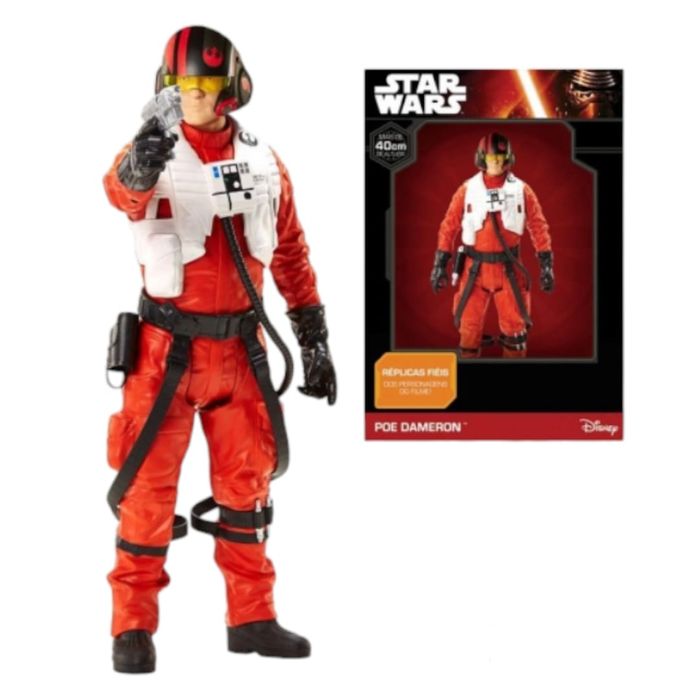 Boneco Gigante Star Wars Poe Dameron 40 cm - Ref 0813 - Mimo Brinquedos