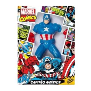 Boneco Capitão América Marvel Comics - Ref 0552 - Mimo Brinquedos