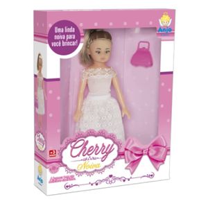 Boneca Infantil Cherry Noiva - Ref 625 - Anjo Toys