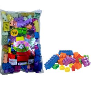 Bloco De Montar infantil Funny Toy 100 Pçs