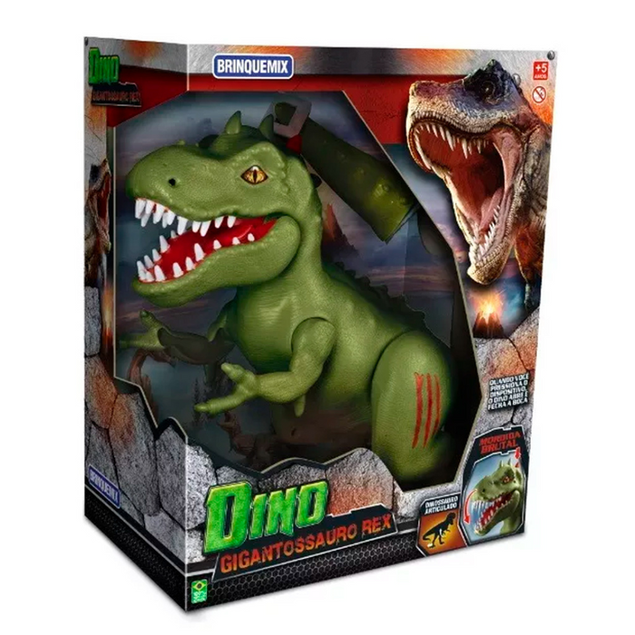 DINO GIGANTOSSAURO REX - Ref - 900 BRINQUEMIX