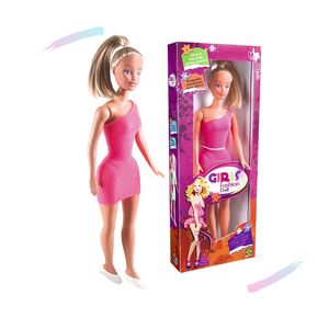 Boneca girls fashion doll 43cm -Ref 084 - Milk Brinquedos