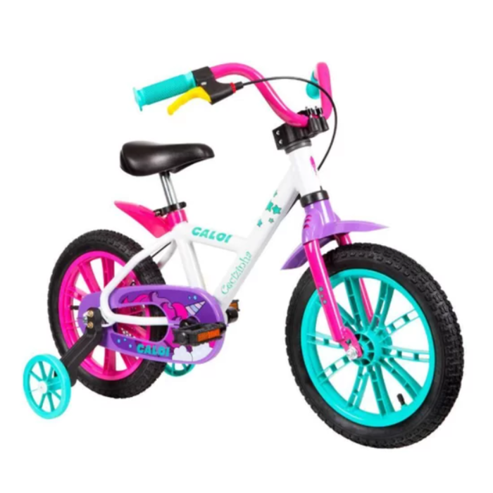 Bicicleta Infantil Caloi Cecizinha Aro 14 Com Rodinhas - Nathor