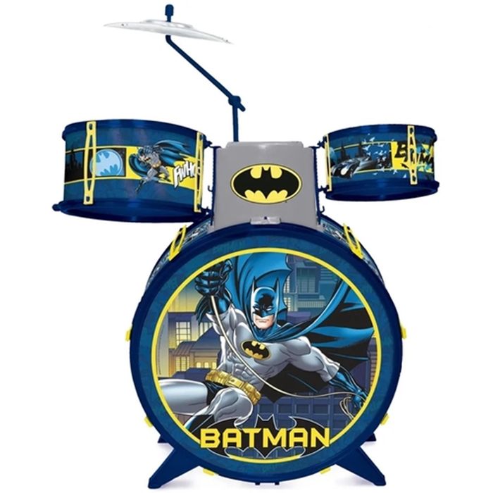 Bateria Batman Cavaleiro das Trevas Com Banquinho - Fun