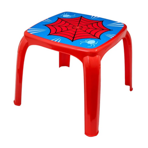 KIT MESA E CADEIRA ARANHA - AZUL E VERMELHO