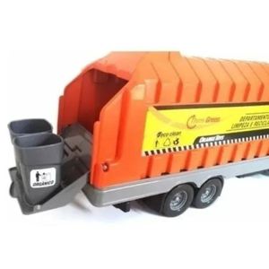 Caminhão coletor de lixo Garbage Truck Orange 0419 - Orange Toys