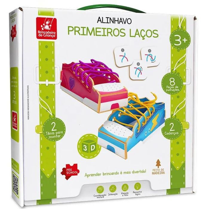 Brinquedo Educativo- Alinhavo Primeiros Laços