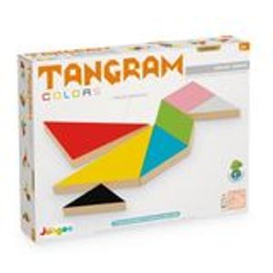 Brinquedo Educativo Tangram Colors 7 Pçs Madeira Junges - Ref.  626