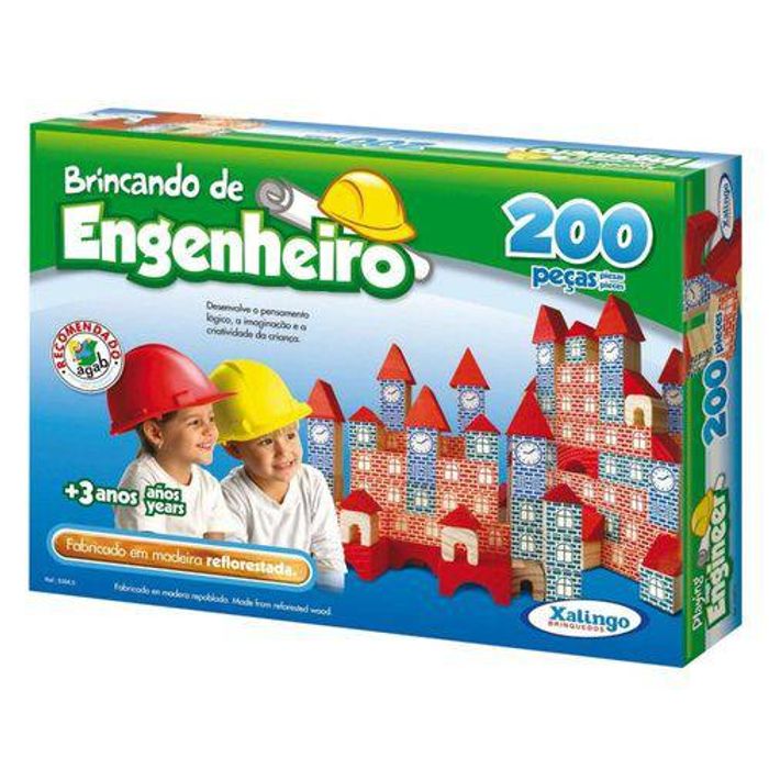 Brincando de Engenheiro 200 peças