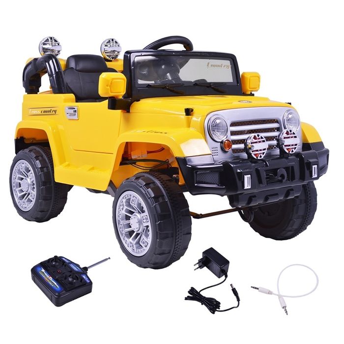 Jipe Elétrico Trilha Amarelo Com Controle Remoto 12v - BEL BRINK