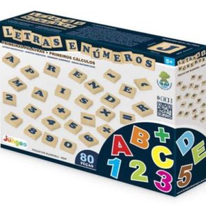 Letras e números 80 peças - 703 Junges Brinquedo