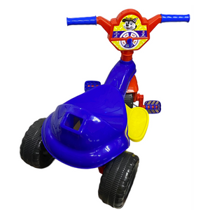 Triciclo Infantil Kemotoca Bay Dog Azul - Ref BQ0517M Kendy Brinquedos