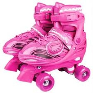 Patins Power Roller Star com Luz Rosa - Fenix