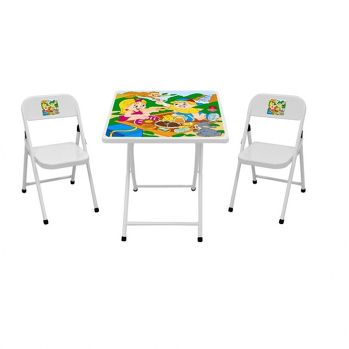 Conjunto de Mesa Branco Escola 67688 - Açomix