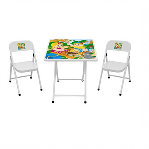 Conjunto de Mesa Branco Escola 67688 - Açomix