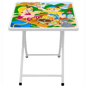 Conjunto de Mesa Branco Escola 67688 - Açomix