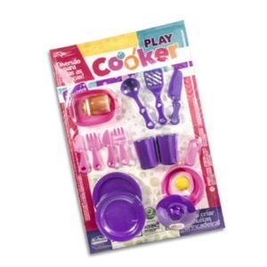 Kit Cozinha Play Cooker Com 15 Peças Infantil - Ref 7730 ALTIMAR