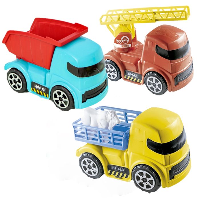 Kit trio Caminhões Solapa - Ref 8025 Zuca Toys